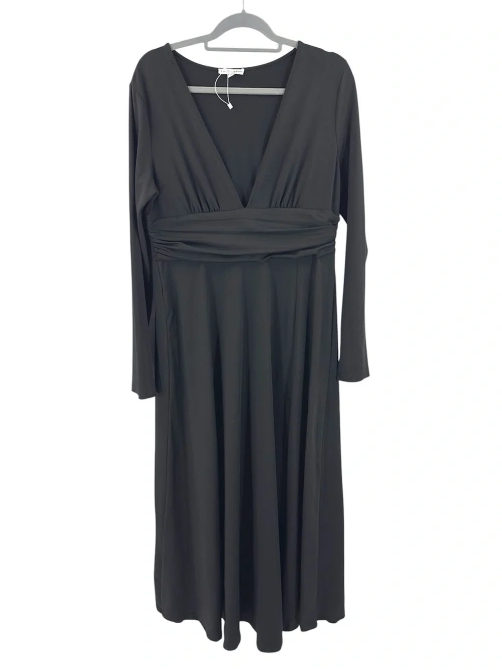 NEW Baltic Born Arianna Maxi Dress Black Size 1X Stretch Elegant Evening Formal